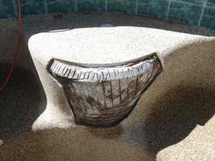Pebble bench
